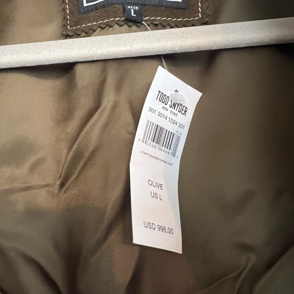 NWT Todd Snyder Brown Suede Chore Coat - Picture 2 of 4